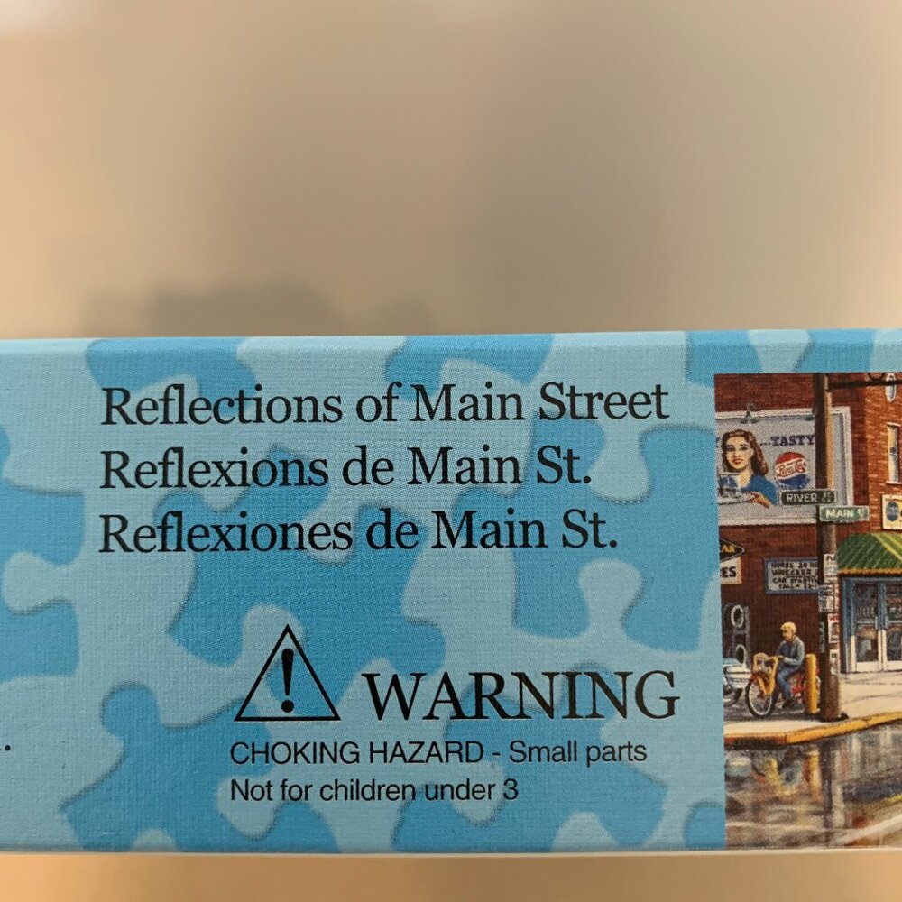 "REFLECTIONS OF MAIN STREET" 1500 PIECE PUZZLE - Picture 4 of 5